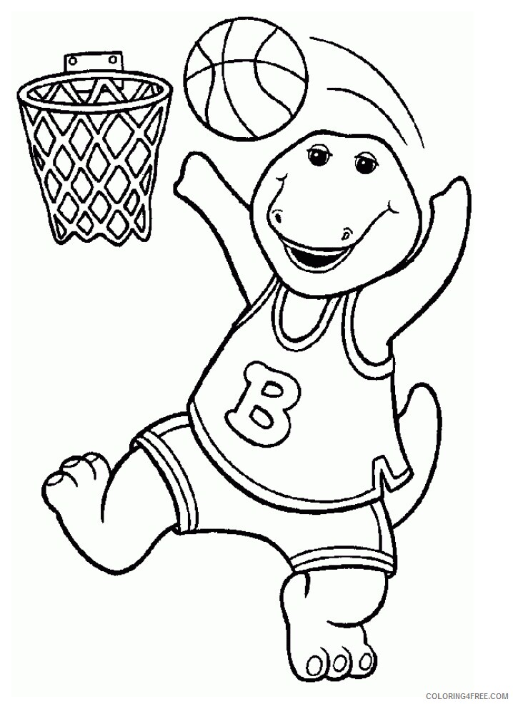 Barney and Friends Coloring Pages TV Film free to print Printable 2020 00597 Coloring4free