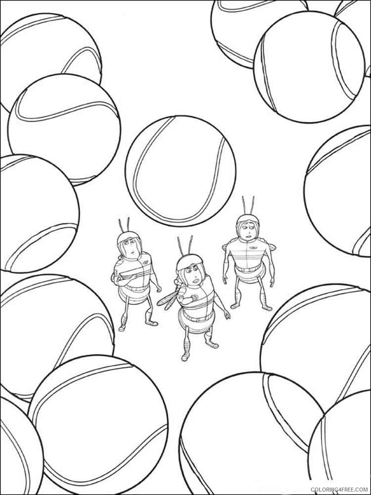 Bee Movie Coloring Pages TV Film Bee movie 12 Printable 2020 00734 Coloring4free