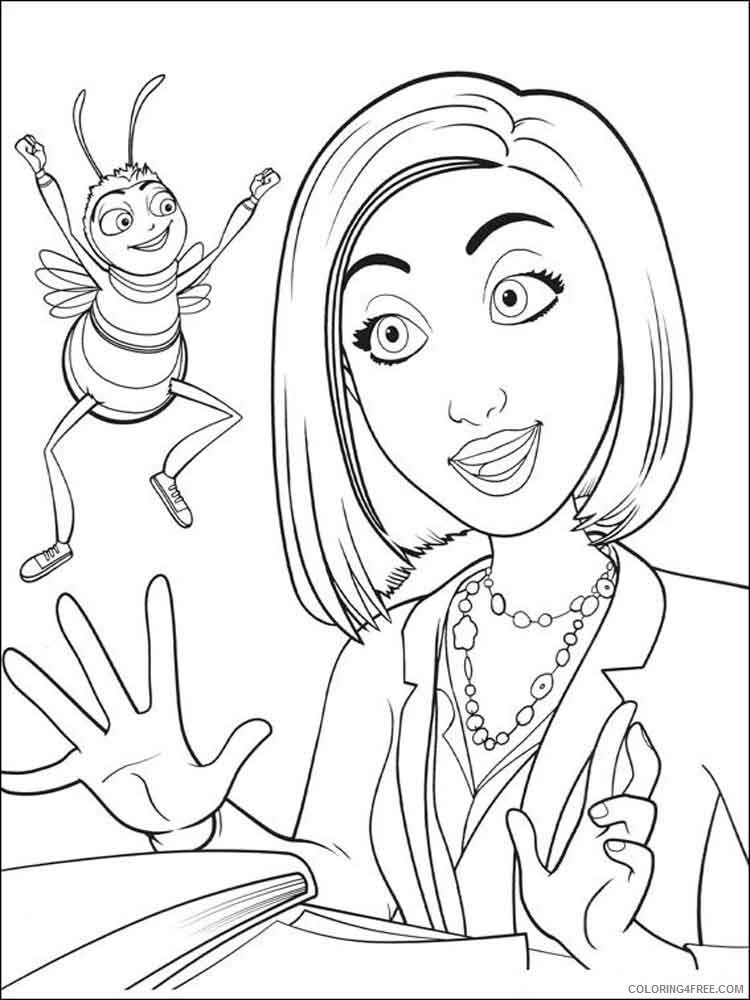 Bee Movie Coloring Pages TV Film Bee movie 17 Printable 2020 00739 Coloring4free