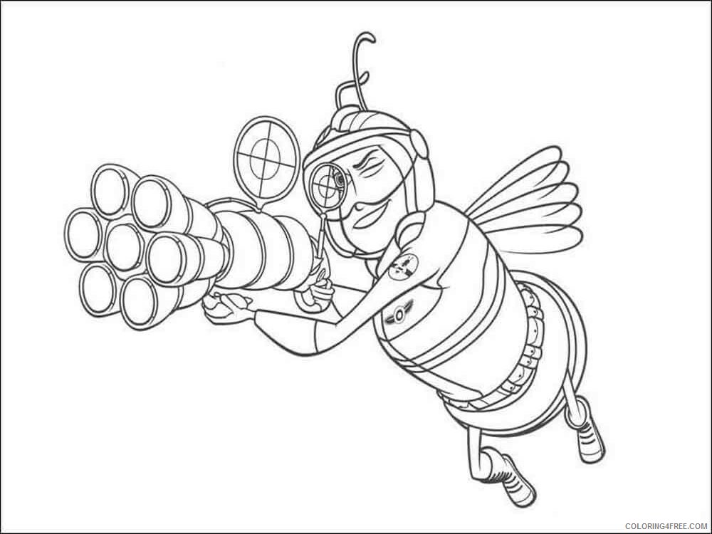 Bee Movie Coloring Pages TV Film Bee movie 20 Printable 2020 00742 Coloring4free
