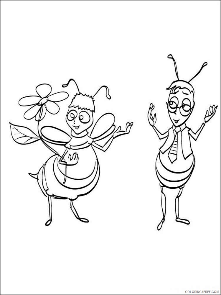 Bee Movie Coloring Pages TV Film Bee movie 5 Printable 2020 00747 Coloring4free