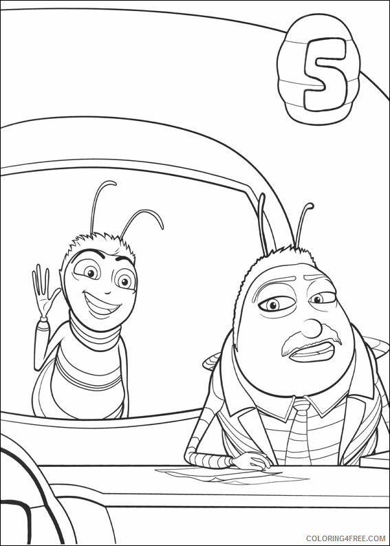 Bee Movie Coloring Pages TV Film bee movie das honingkomplott Printable 2020 00772 Coloring4free