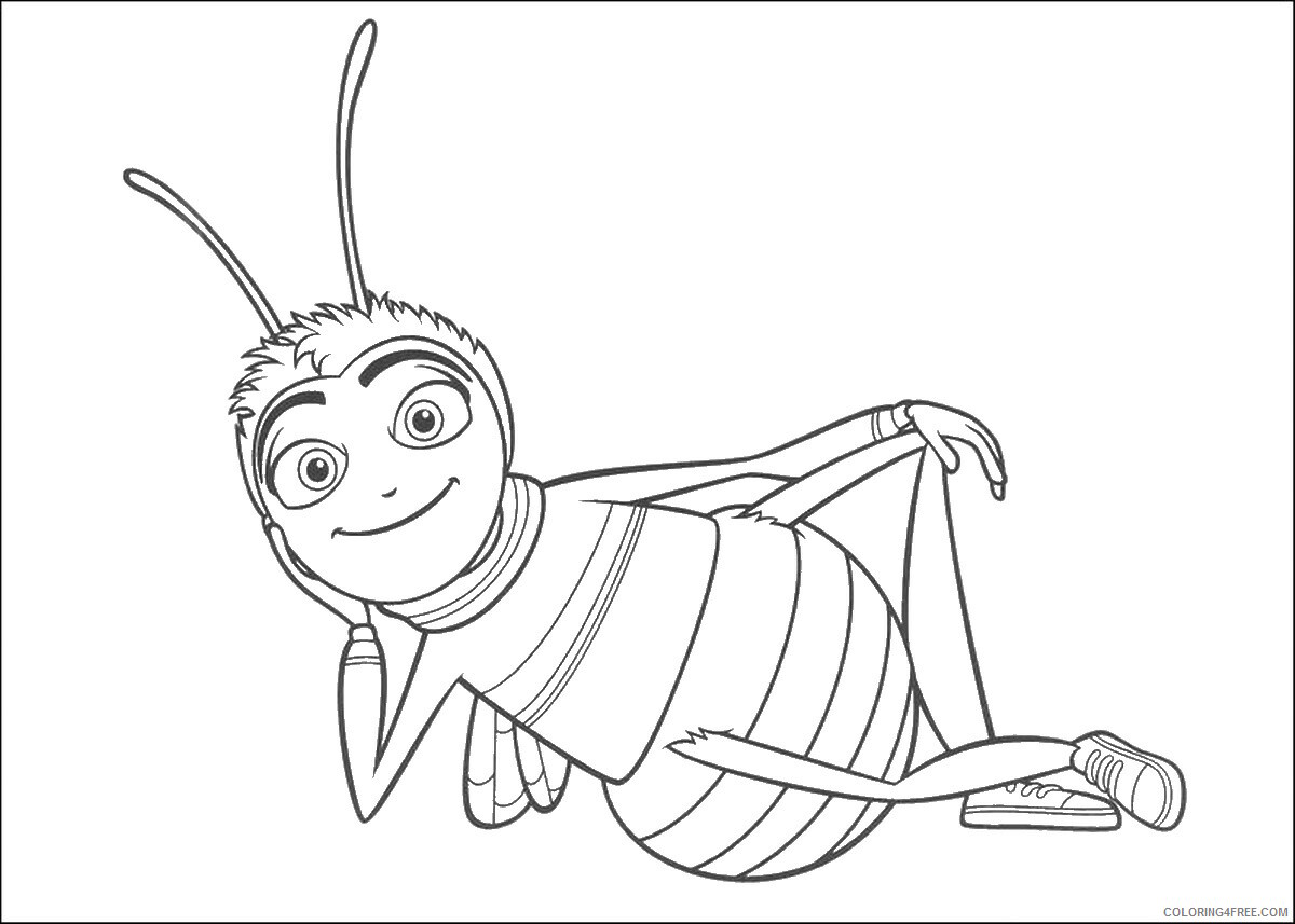 Bee Movie Coloring Pages TV Film bee_movie_cl06 Printable 2020 00698 Coloring4free