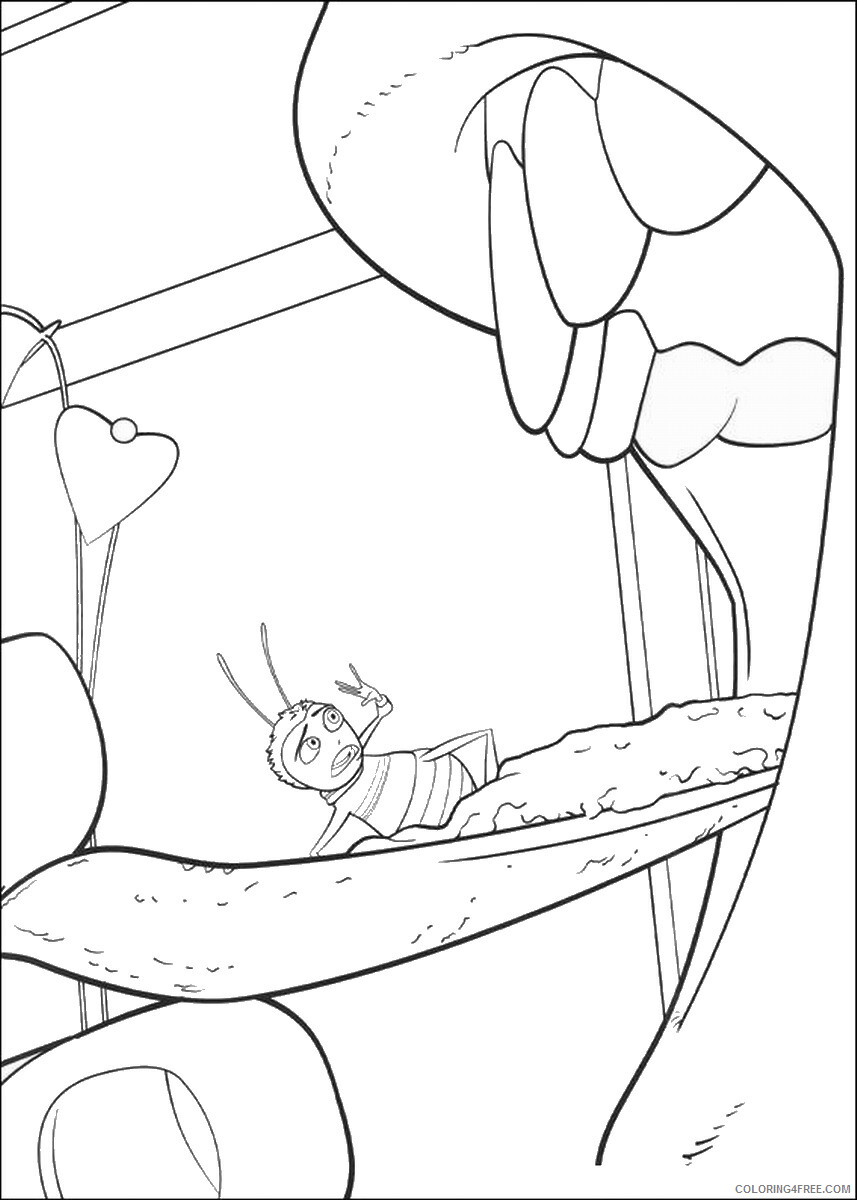 Bee Movie Coloring Pages TV Film bee_movie_cl16 Printable 2020 00708 Coloring4free