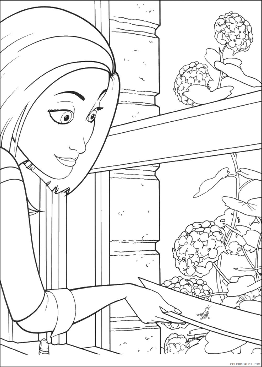 Bee Movie Coloring Pages TV Film bee_movie_cl18 Printable 2020 00710 Coloring4free