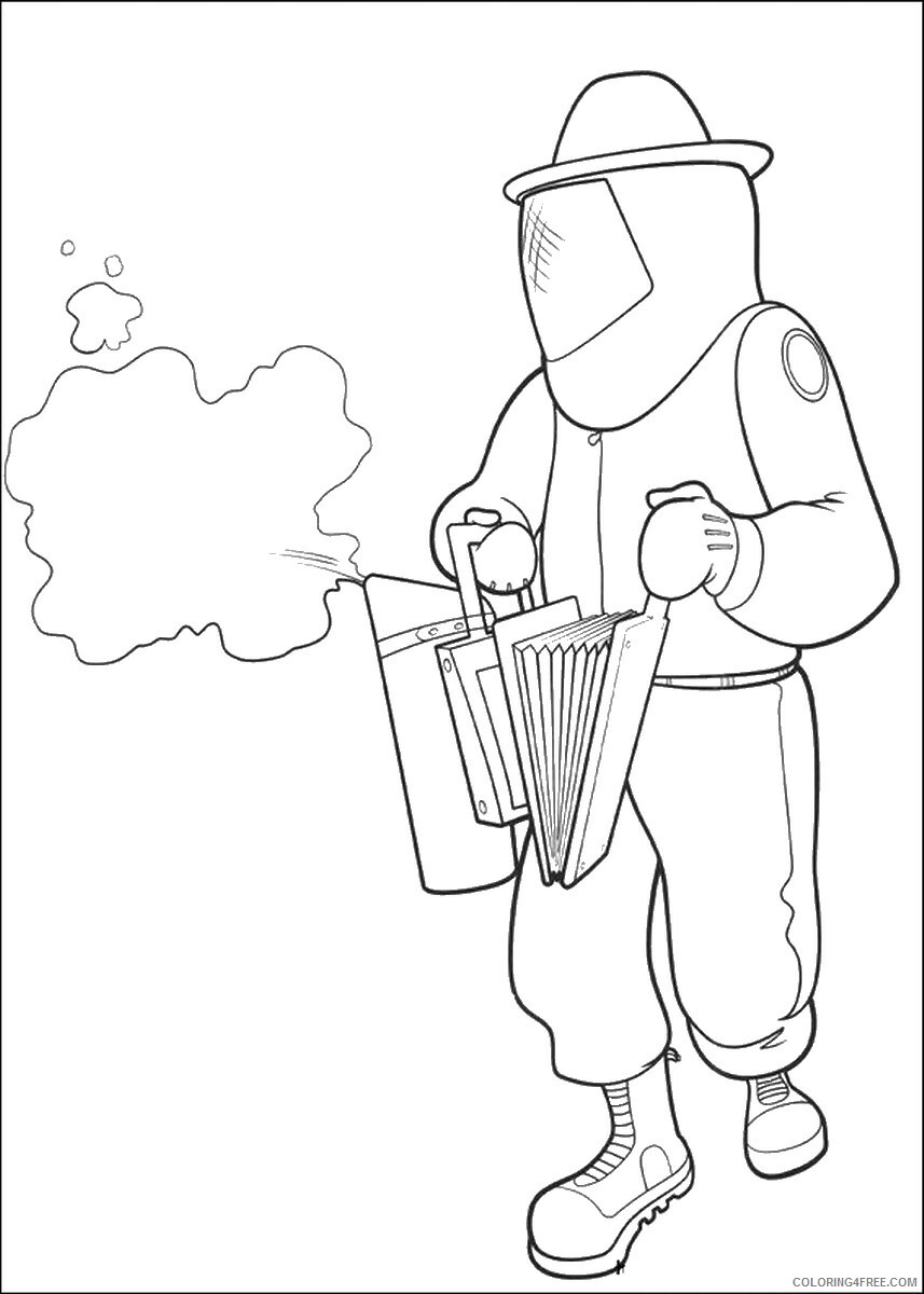 Bee Movie Coloring Pages TV Film bee_movie_cl23 Printable 2020 00715 Coloring4free