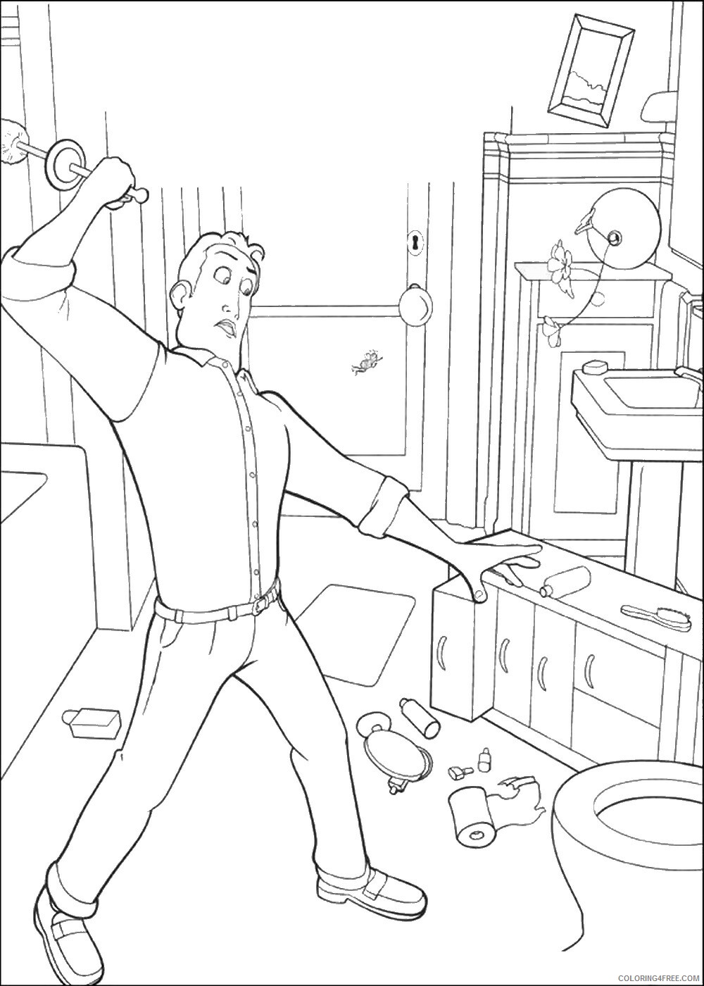 Bee Movie Coloring Pages TV Film bee_movie_cl29 Printable 2020 00721 Coloring4free