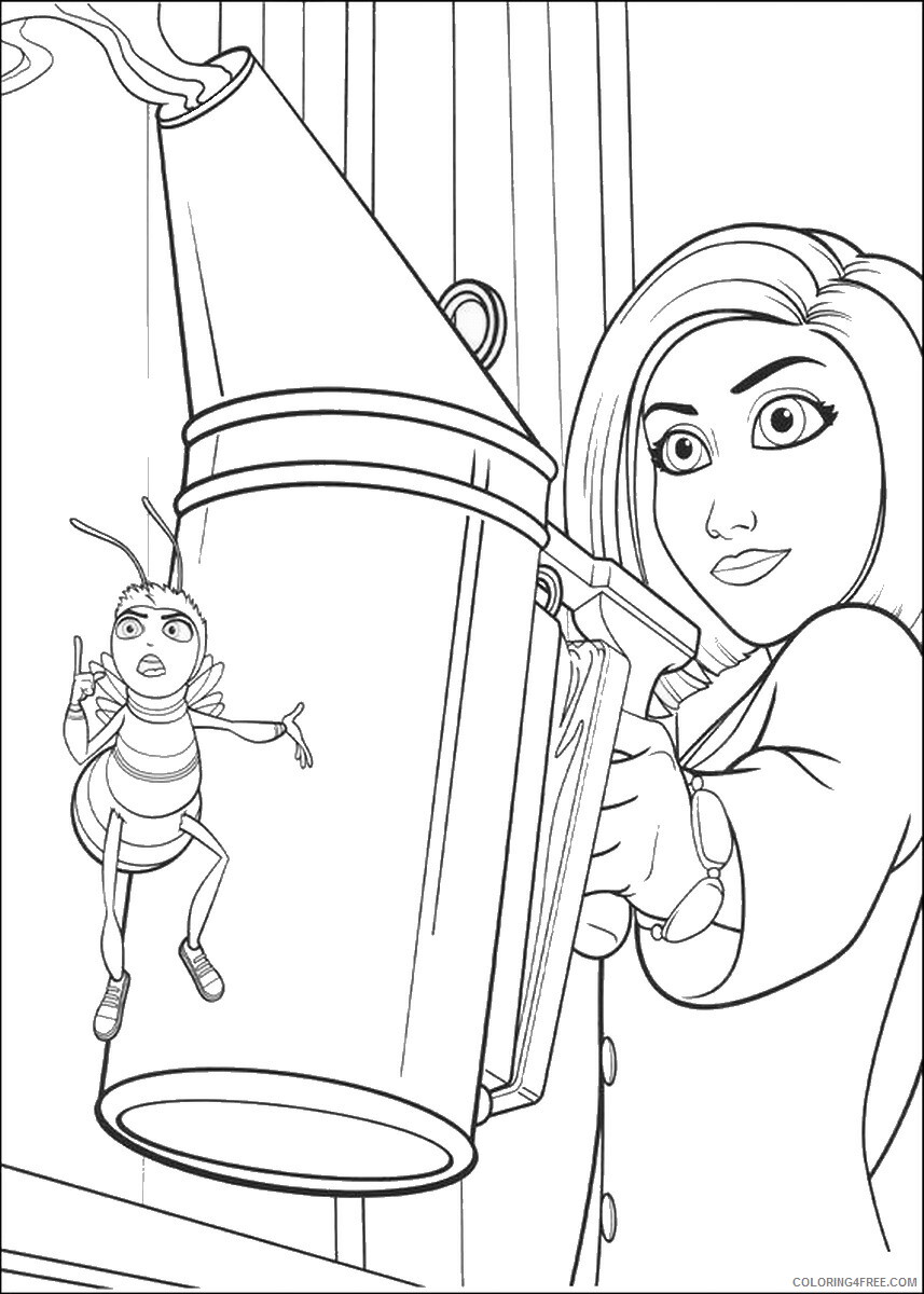 Bee Movie Coloring Pages TV Film bee_movie_cl31 Printable 2020 00723 Coloring4free