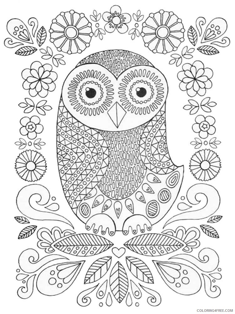 Bird Zentangle Coloring Pages zentangle birds 23 Printable 2020 657 Coloring4free