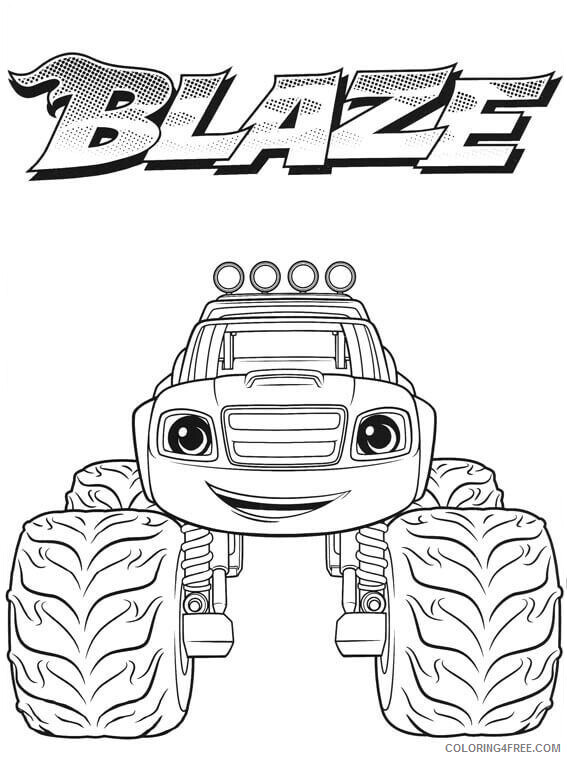Blaze and the Monster Machines Coloring Pages TV Film Blaze Printable 2020 00853 Coloring4free