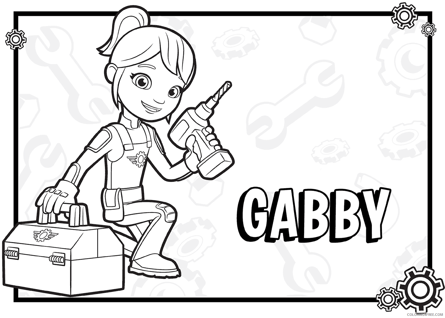 Blaze and the Monster Machines Coloring Pages TV Film Gabby Printable 2020 00858 Coloring4free