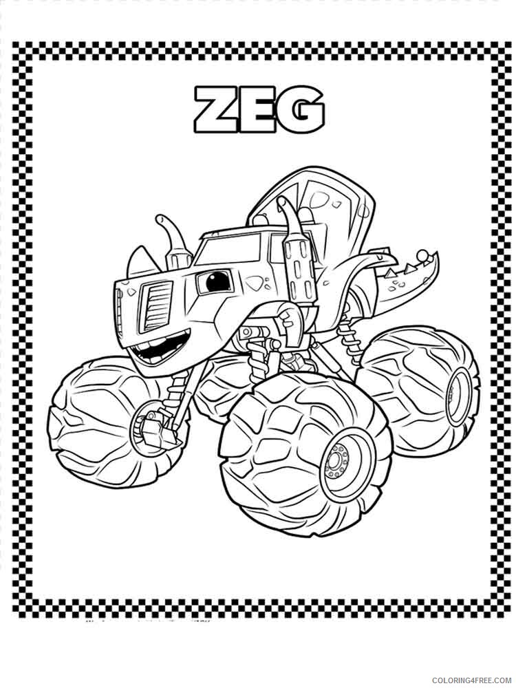 Blaze and the Monster Machines Coloring Pages TV Film Printable 2020 00838 Coloring4free