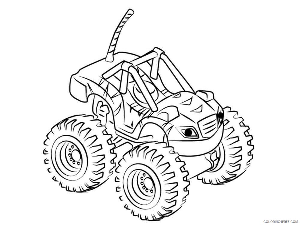 Blaze and the Monster Machines Coloring Pages TV Film Printable 2020 00841 Coloring4free