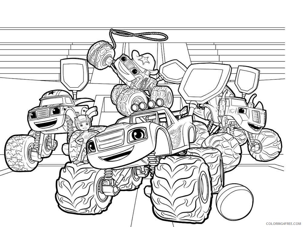 Blaze and the Monster Machines Coloring Pages TV Film Printable 2020 00844 Coloring4free