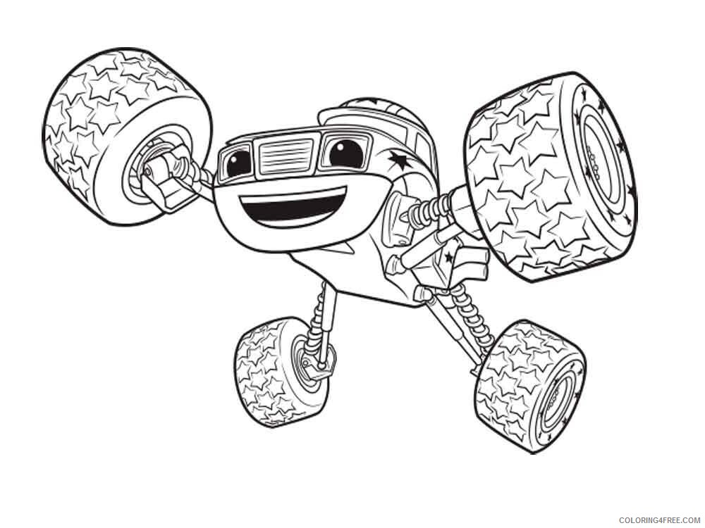 Blaze and the Monster Machines Coloring Pages TV Film Printable 2020 00846 Coloring4free