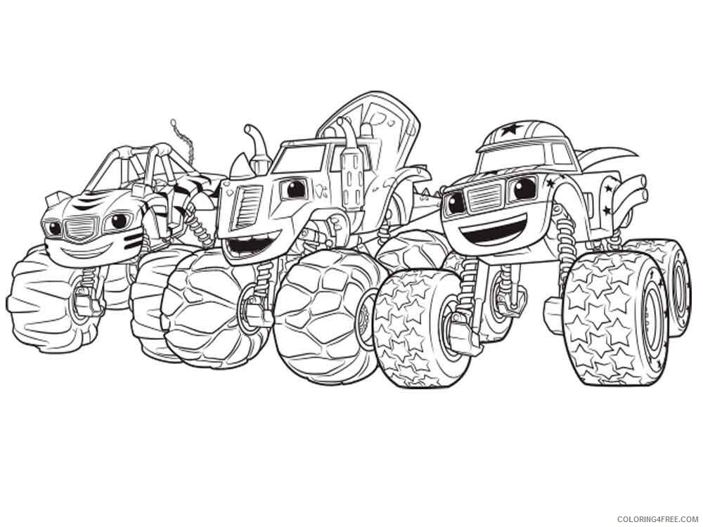 Blaze and the Monster Machines Coloring Pages TV Film Printable 2020 00848 Coloring4free