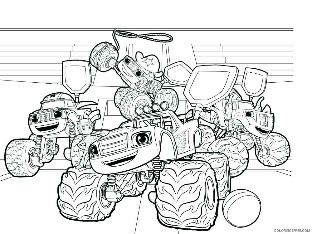 Blaze and the Monster Machines Coloring Pages TV Film Printable 2020 00850 Coloring4free