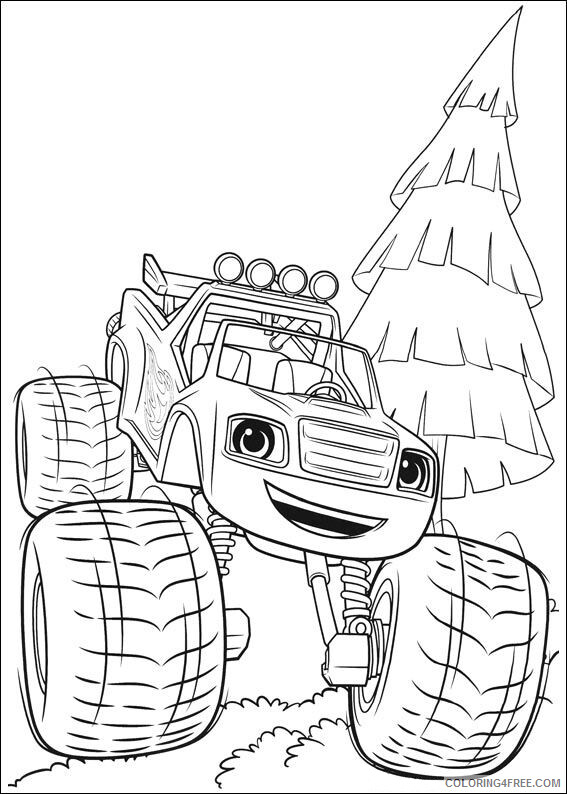 Blaze and the Monster Machines Coloring Pages TV Film Printable 2020 00851 Coloring4free