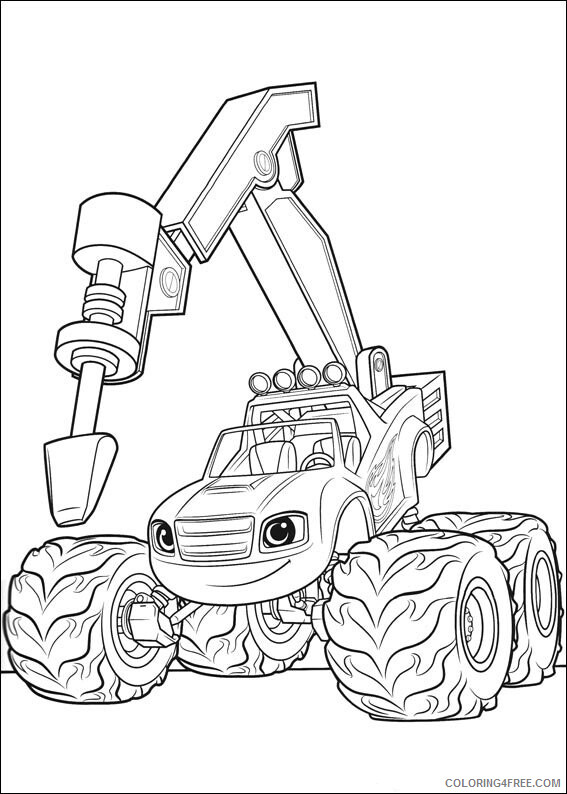 Blaze and the Monster Machines Coloring Pages TV Film Printable 2020 00854 Coloring4free