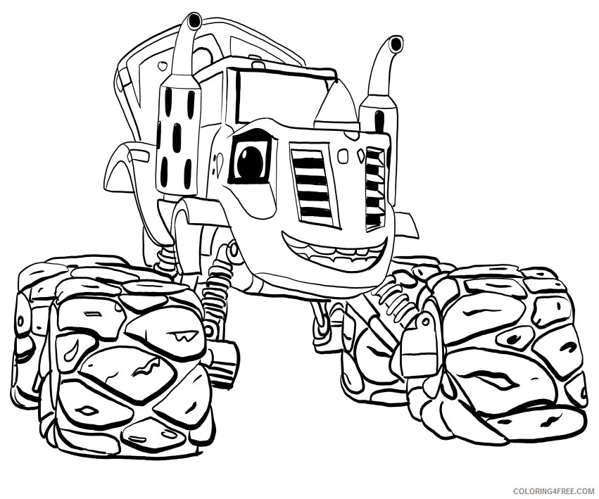 Blaze and the Monster Machines Coloring Pages TV Film Zeg Printable 2020 00863 Coloring4free
