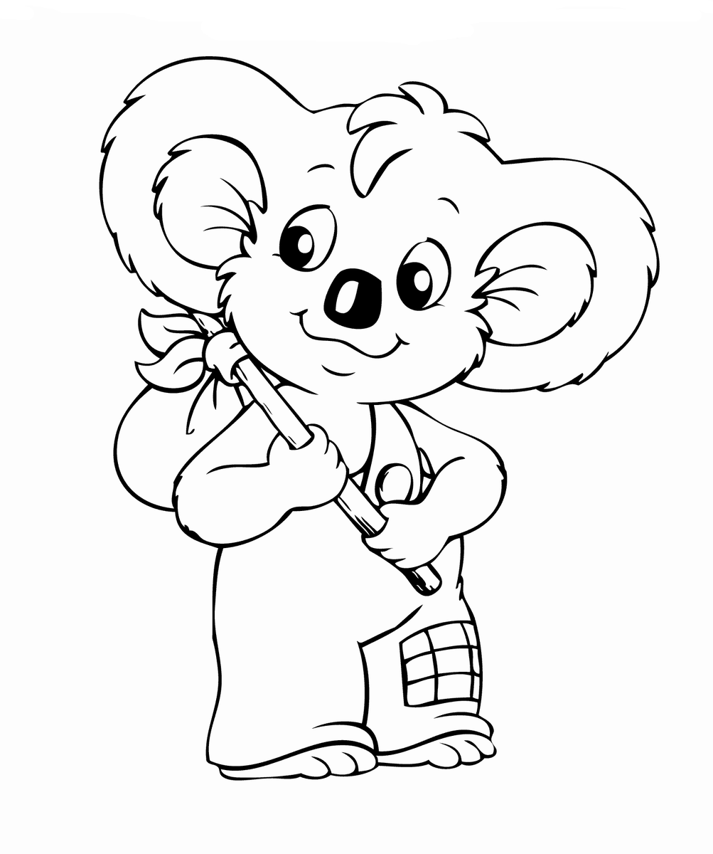 Blinky Bill Coloring Pages TV Film blinky_bill_coloring3 Printable 2020 00865 Coloring4free