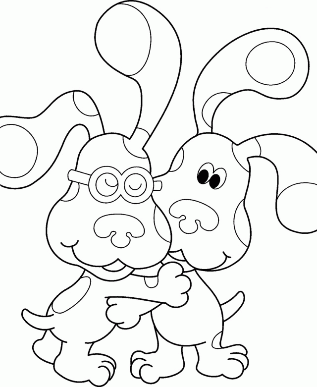 Blues Clues Coloring Pages TV Film Blues Clues Best Friends Printable 2020 00883 Coloring4free
