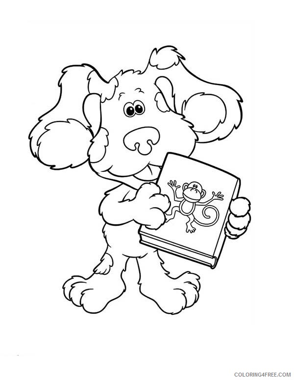 Blues Clues Coloring Pages TV Film Blues Clues and Book About Monkey 2020 00874 Coloring4free