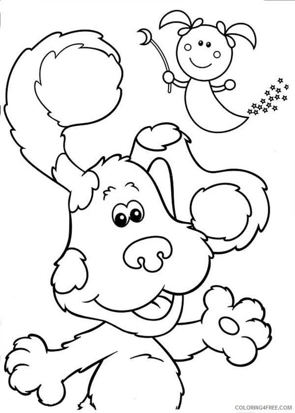 Blues Clues Coloring Pages TV Film Blues Clues and a Little Fairy Printable 2020 00873 Coloring4free