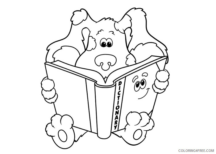 Blues Clues Coloring Pages TV Film Blues Clues dictionary Printable 2020 00906 Coloring4free