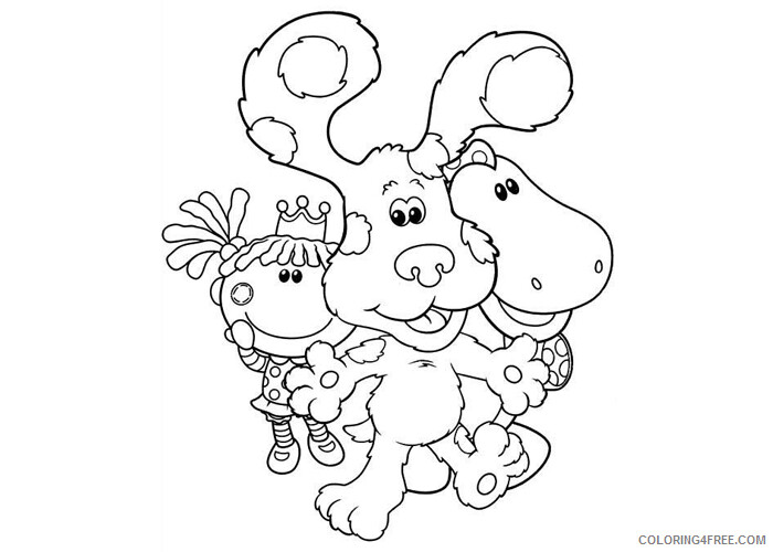 Blues Clues Coloring Pages TV Film Blues Clues friends Printable 2020 00909 Coloring4free