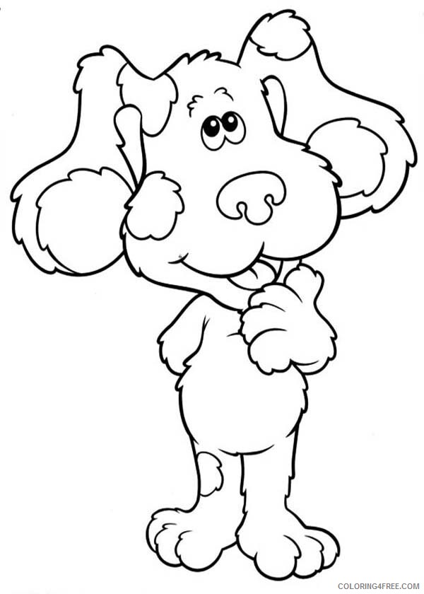 Blues Clues Coloring Pages TV Film Blues Clues is Thinking Printable ...