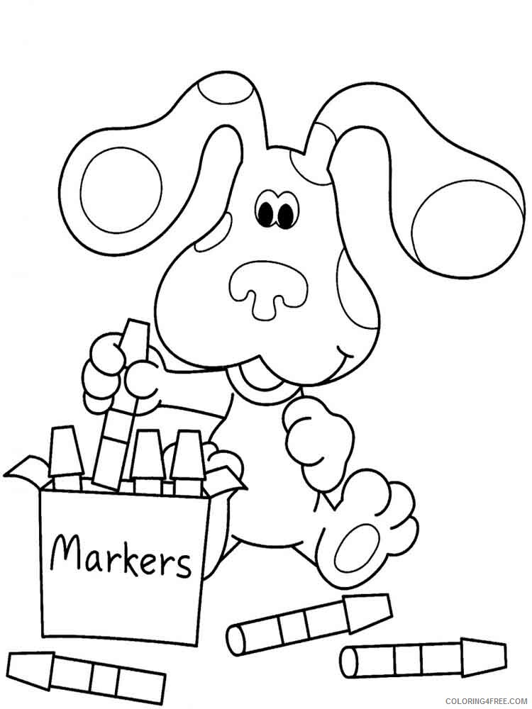 Blues Clues Coloring Pages TV Film Blues clues 9 Printable 2020 00900 Coloring4free