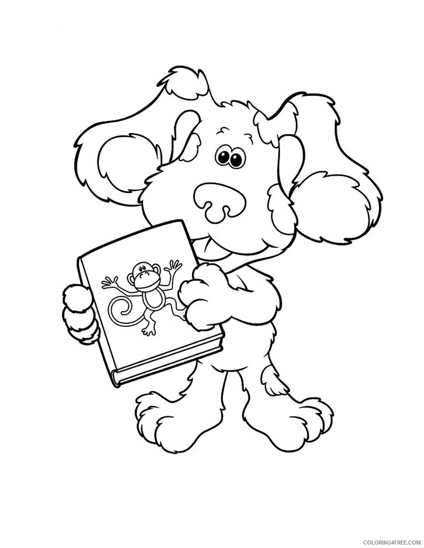 Blues Clues Coloring Pages TV Film Cute Blues Clues Printable 2020 00924 Coloring4free