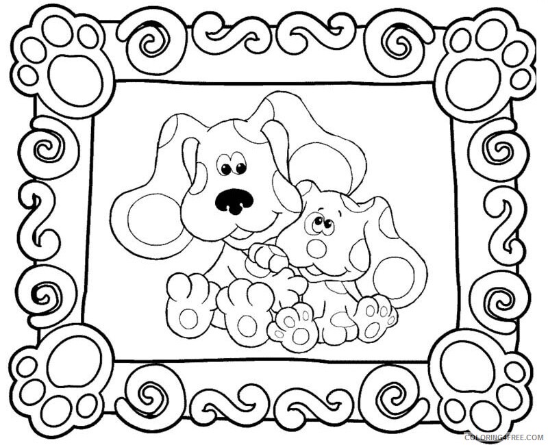 Blues Clues Coloring Pages TV Film Free Blues Clues Printable 2020 00925 Coloring4free
