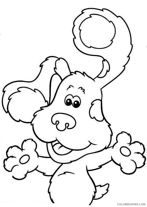 Blues Clues Coloring Pages TV Film Friendly Blues Clues Printable 2020 00926 Coloring4free