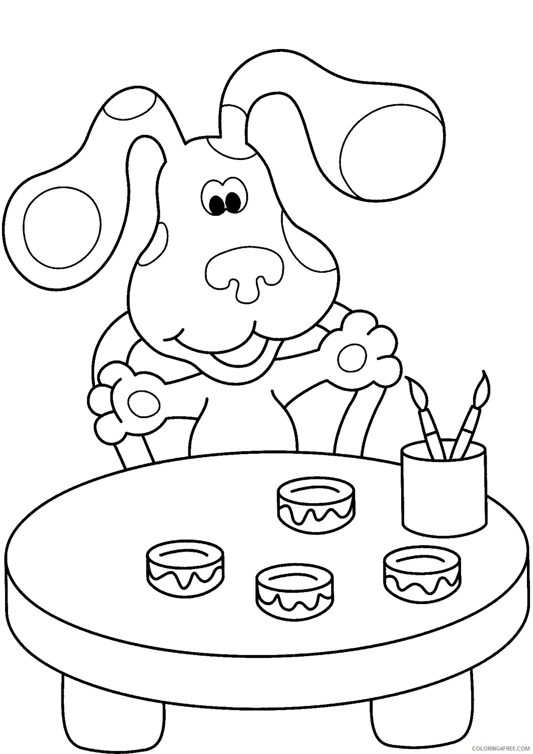 Blues Clues Coloring Pages TV Film Painter Blues Clues Printable 2020 00928 Coloring4free