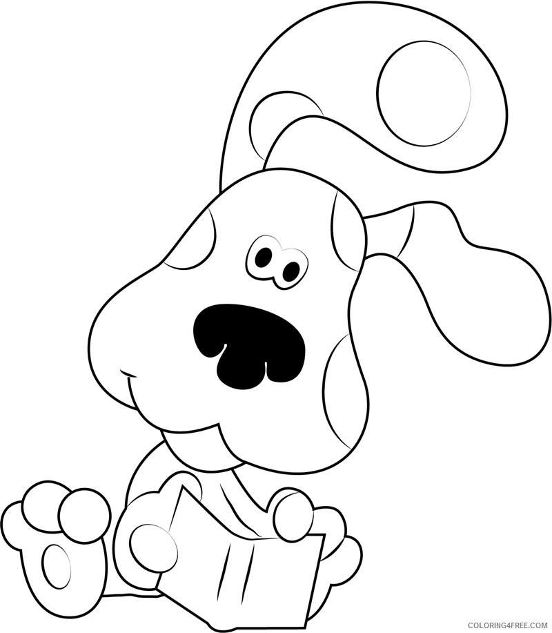 Blues Clues Coloring Pages TV Film blue clues reading book 2020 00867 Coloring4free
