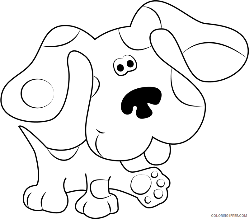 Blues Clues Coloring Pages TV Film cute blue clues 2020 00869 Coloring4free