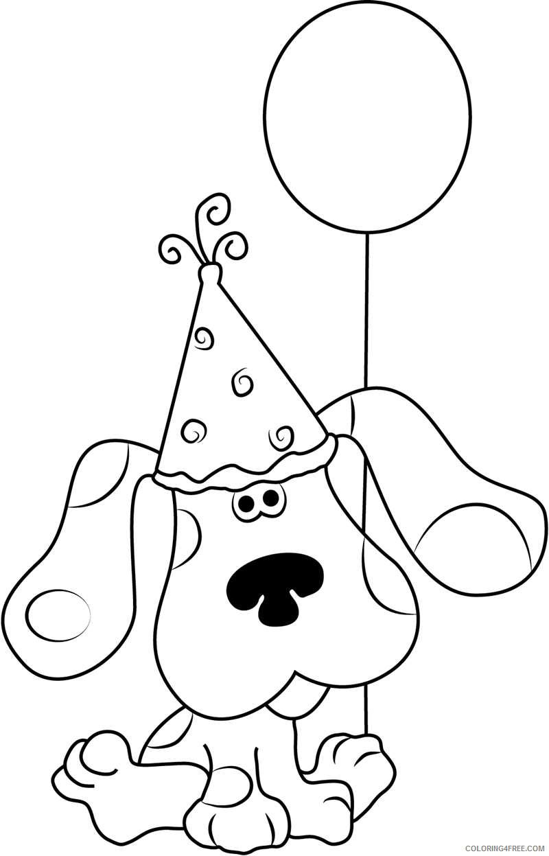 Blues Clues Coloring Pages TV Film happy birthday blue clues Printable 2020 00866 Coloring4free