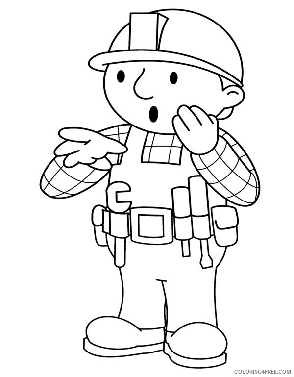 Bob the Builder Coloring Pages TV Film BFeeling Confuse Printable 2020 01120 Coloring4free