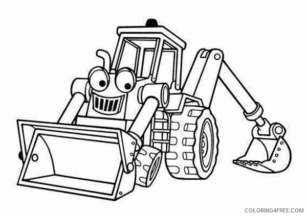 Bob the Builder Coloring Pages TV Film Benny the Excavator Printable 2020 00936 Coloring4free