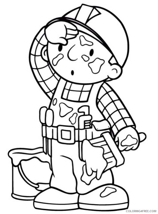 Bob the Builder Coloring Pages TV Film Full of Paint Stain 2020 01122 Coloring4free