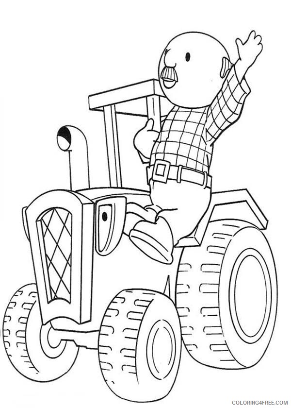 Bob the Builder Coloring Pages TV Film Percy and Travis Printable 2020 01144 Coloring4free