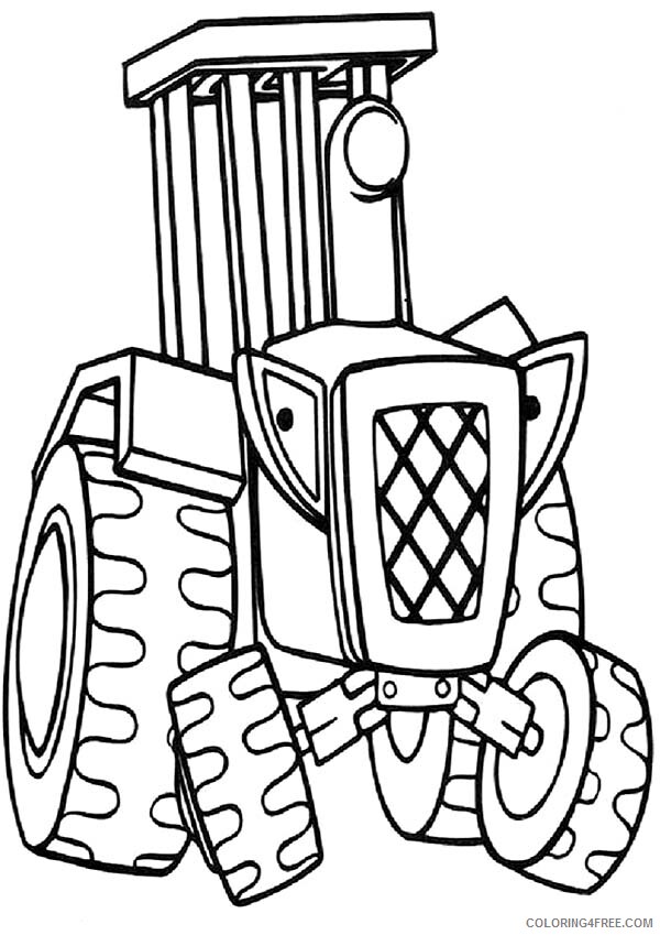 Bob the Builder Coloring Pages TV Film Travis the Tractor Help 2020 01152 Coloring4free