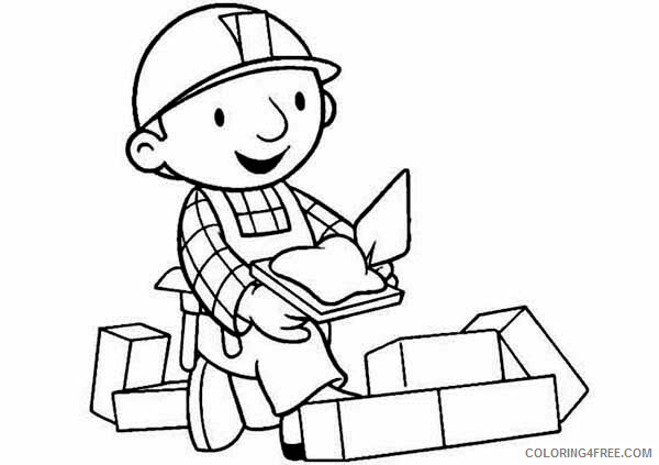Bob the Builder Coloring Pages TV Film Working Happily Printable 2020 01133 Coloring4free