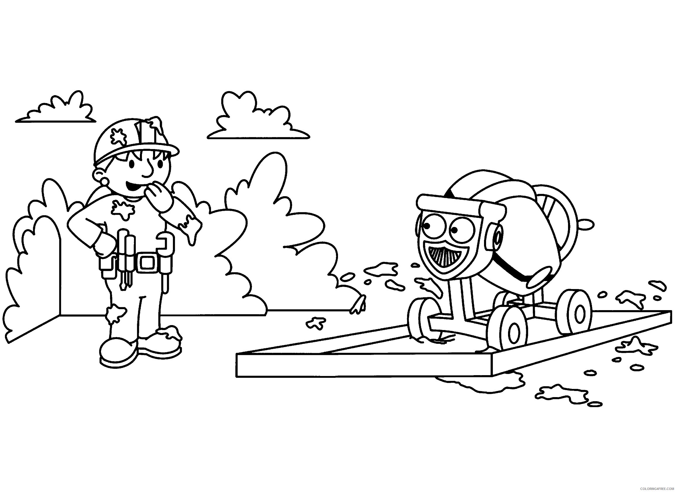 Bob the Builder Coloring Pages TV Film bob der baumeister Printable 2020 00950 Coloring4free