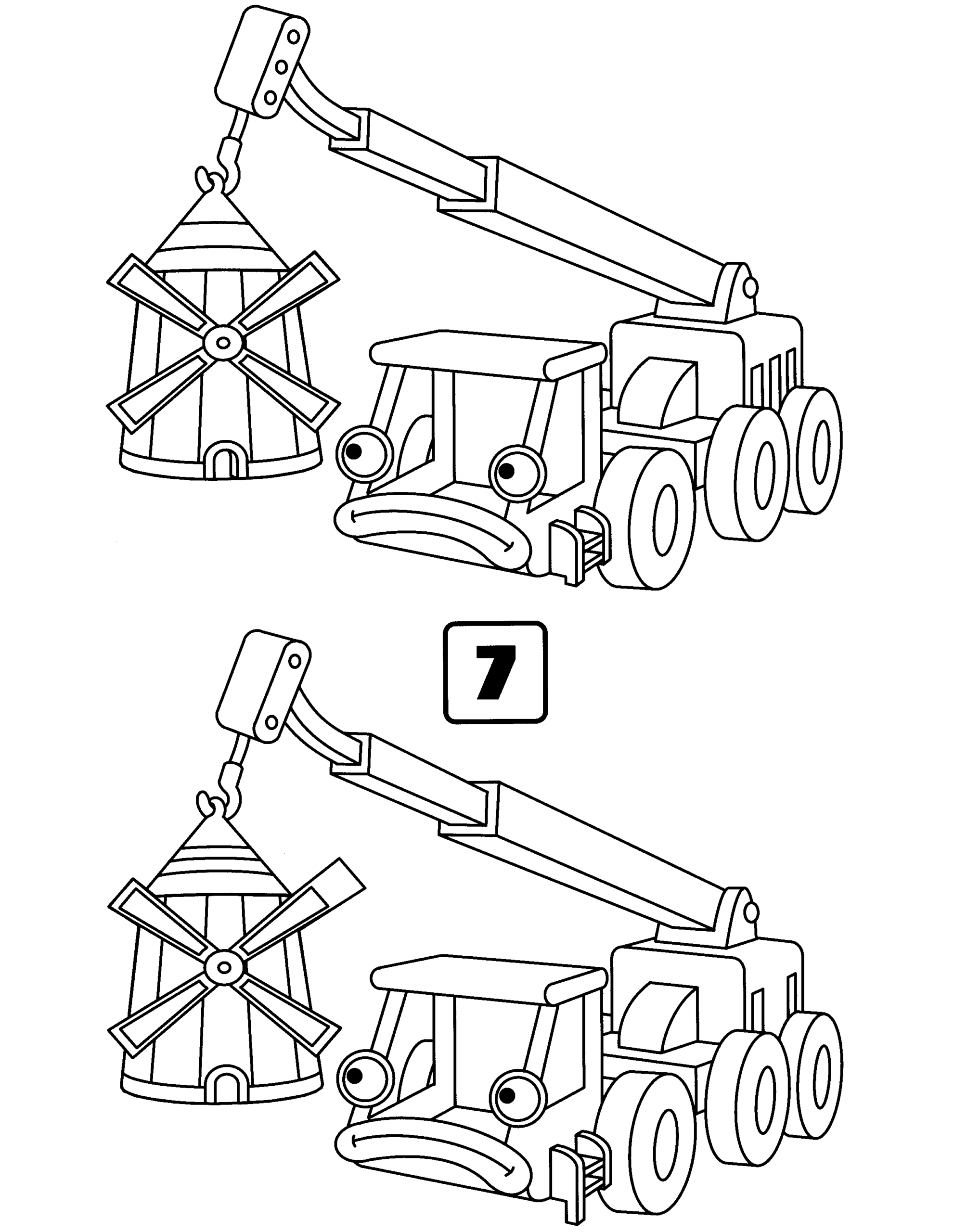 Bob the Builder Coloring Pages TV Film bob the builder 101 Printable 2020 01007 Coloring4free