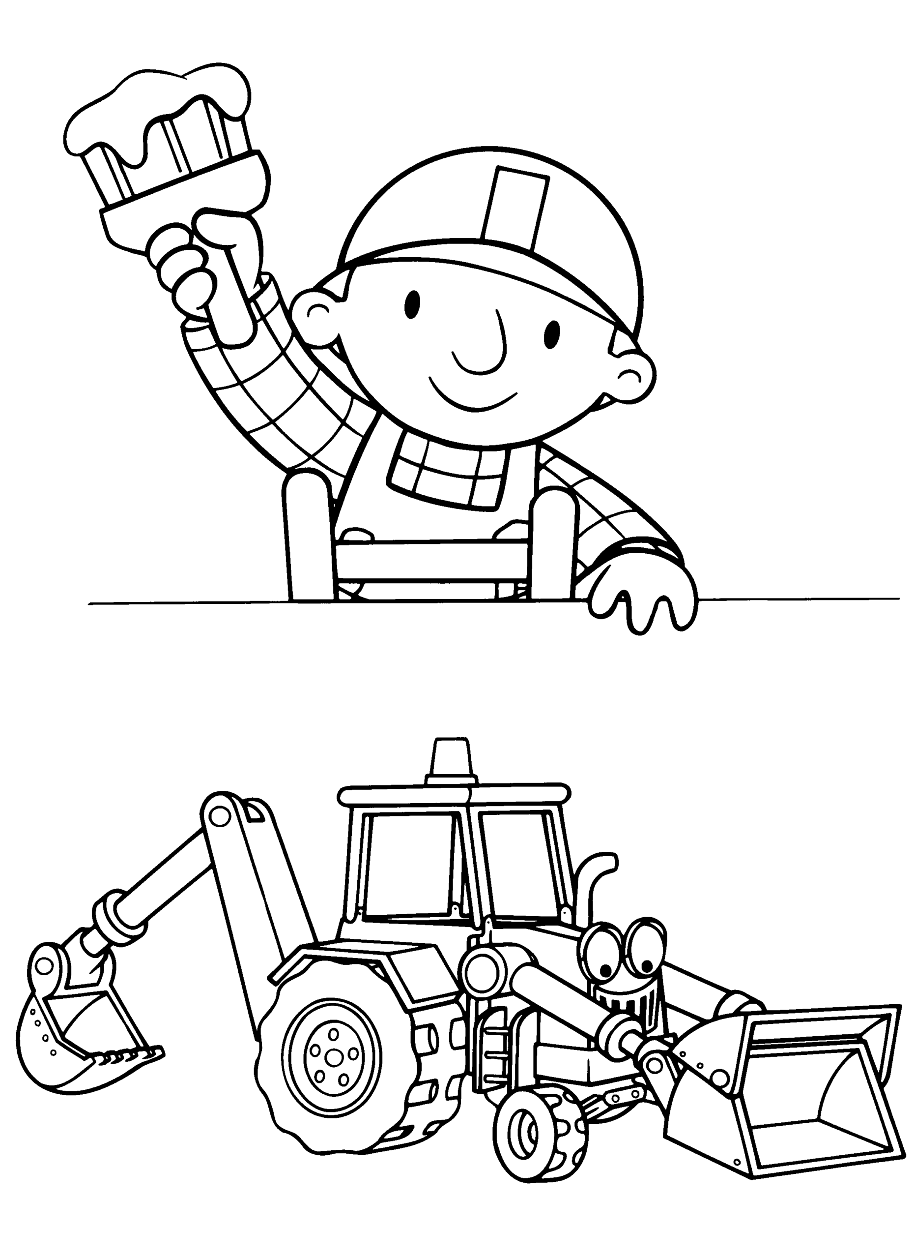 Bob the Builder Coloring Pages TV Film bob the builder 42 Printable 2020 01061 Coloring4free