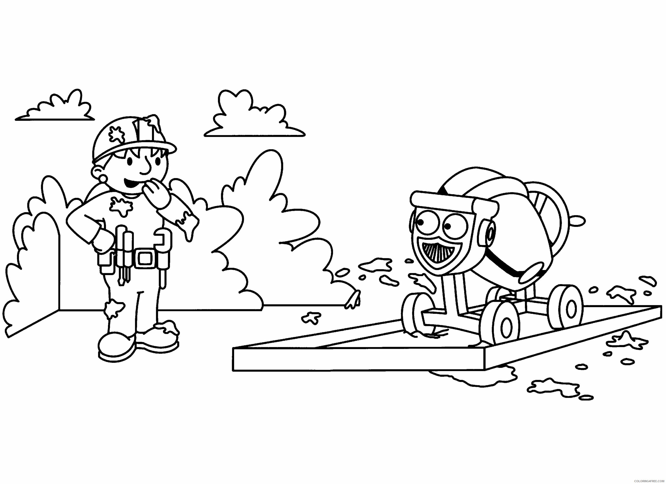 Bob the Builder Coloring Pages TV Film bob the builder 54 Printable 2020 01074 Coloring4free