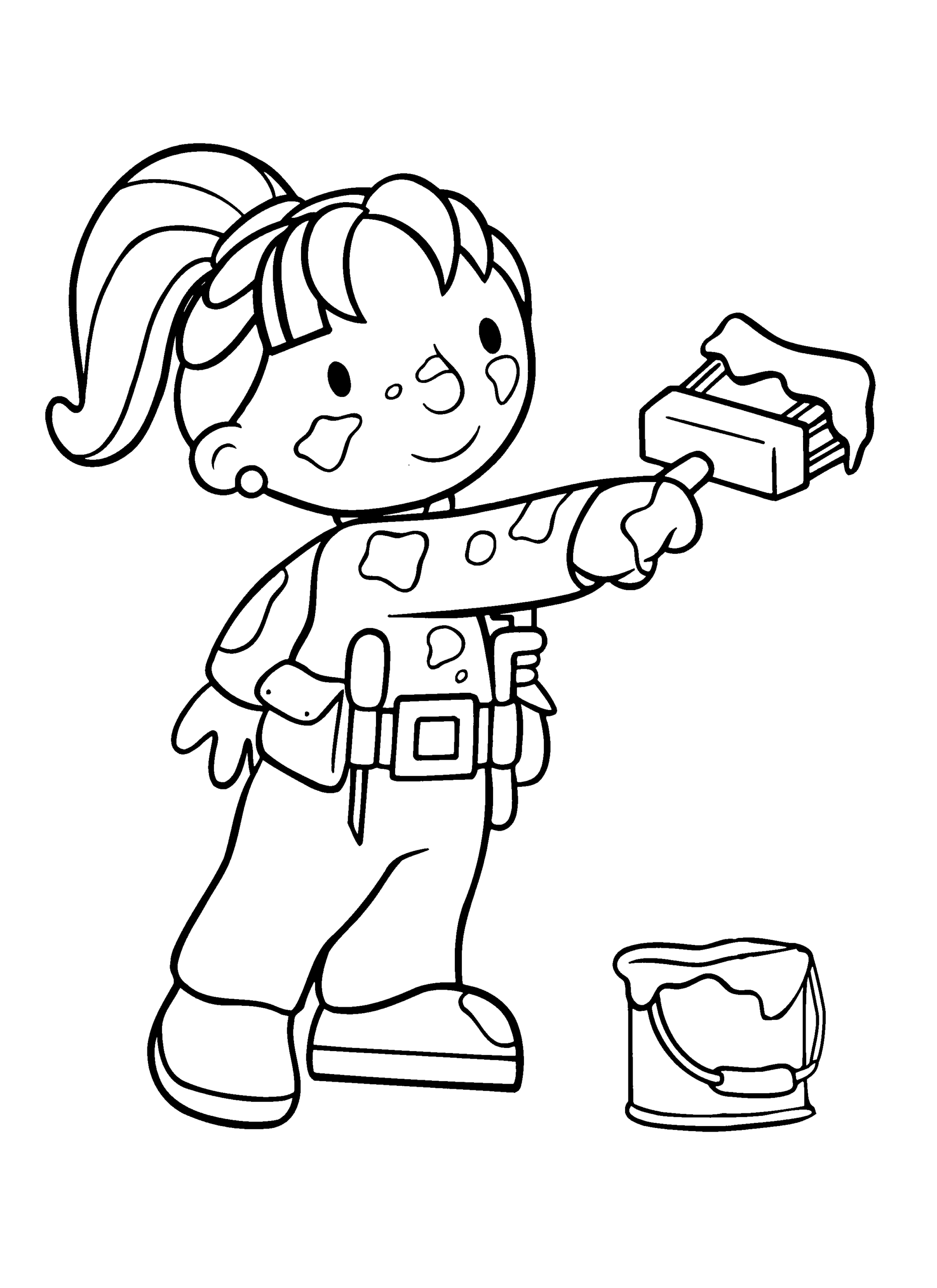 Bob the Builder Coloring Pages TV Film bob the builder 6 Printable 2020 01080 Coloring4free